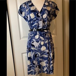 Banana Republic Surplice Short Sleeve Dress